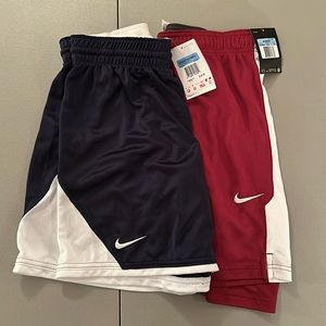(2) pairs of women’s Nike basketball shorts NWT